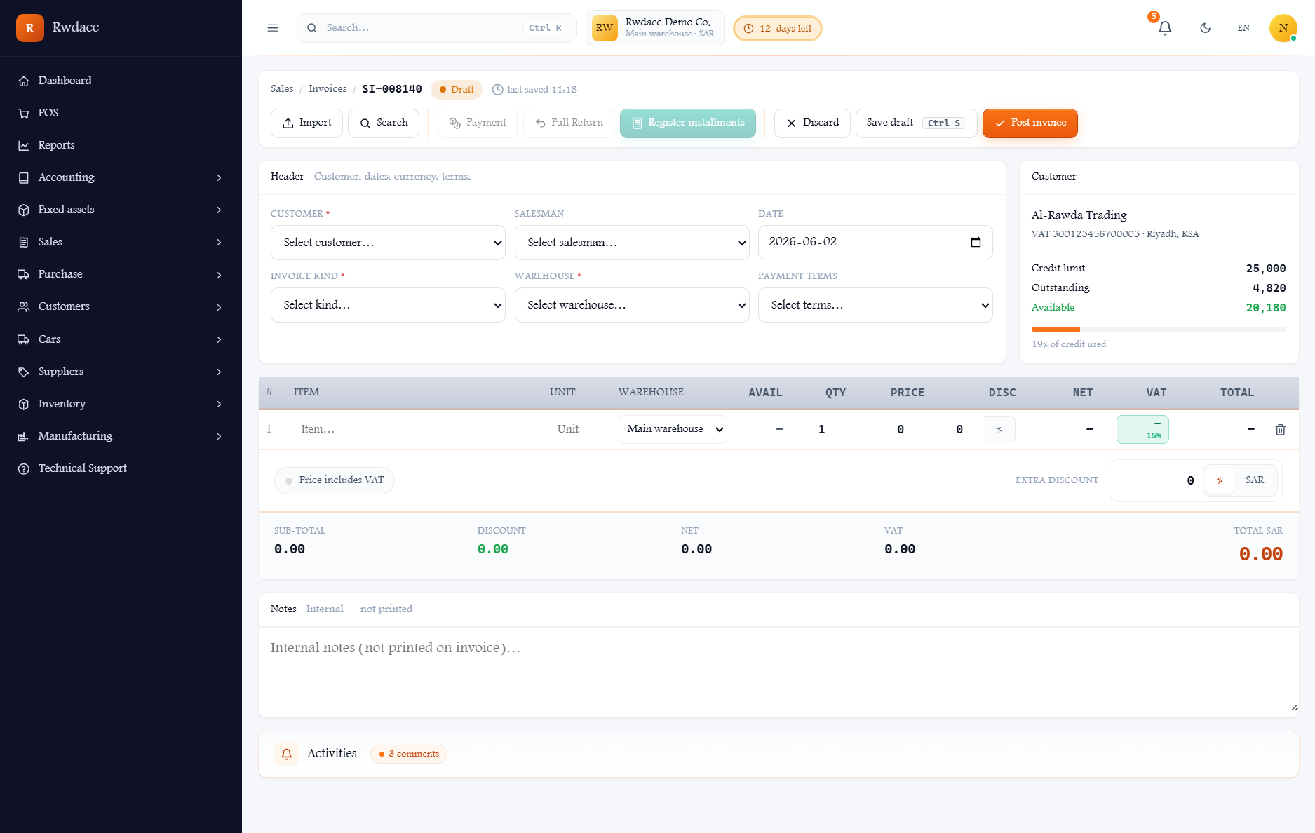 Contracting — Rwdacc