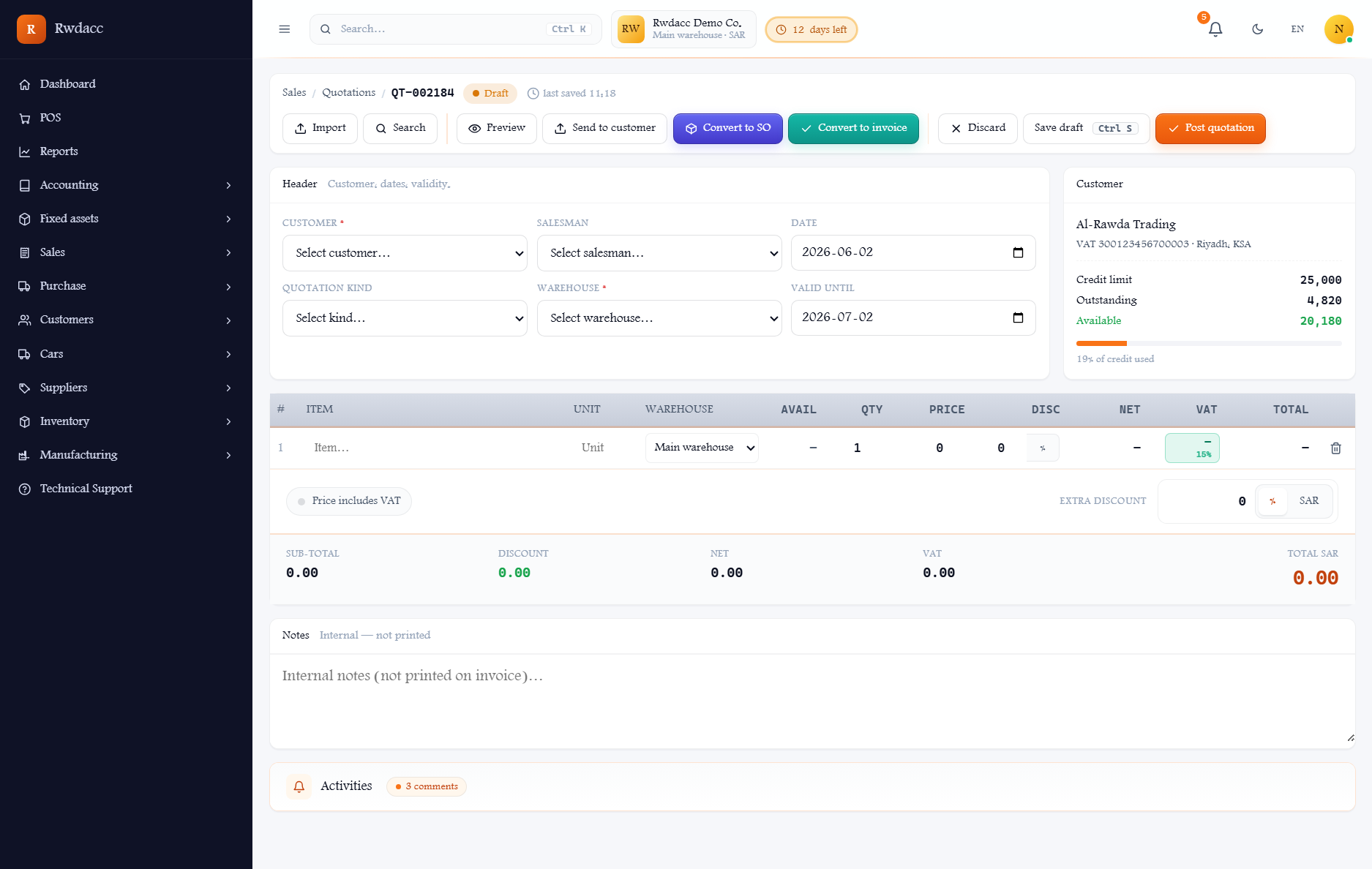 Contracting — Rwdacc